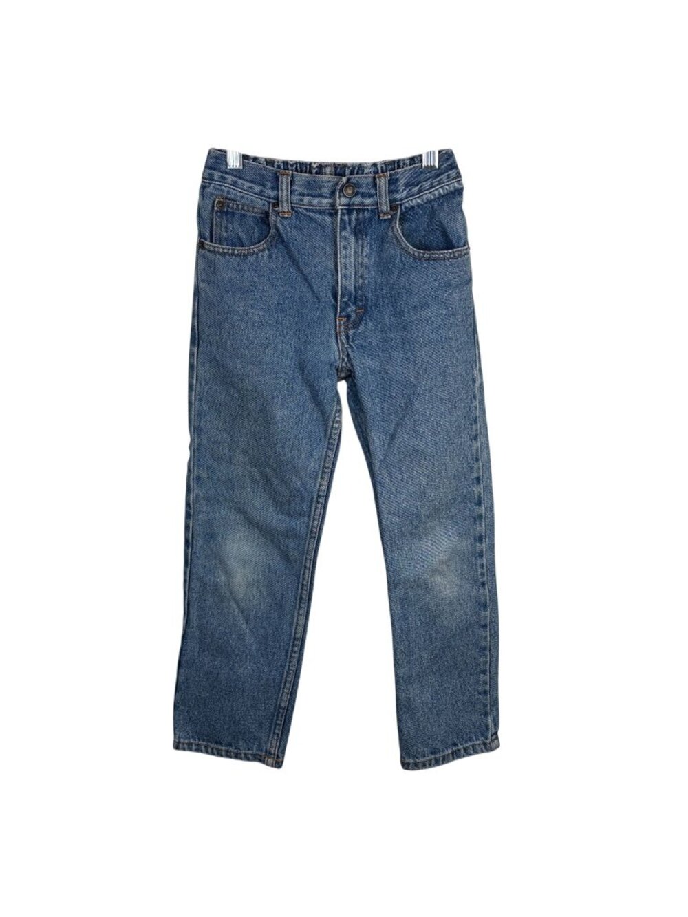 Vintage Jordache Girls Blue Denim Jeans Size 6X Elastic Waistband Classic Fit